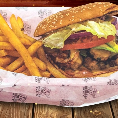 Hamburguesa Cielo, Mar y Tierra