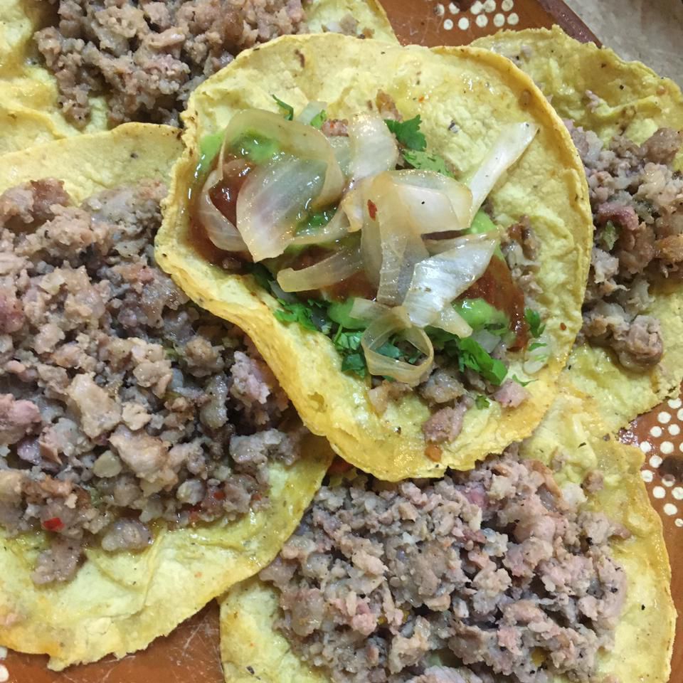 Taco Longaniza Queso Tortilla de Maíz