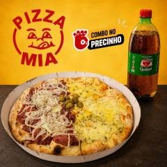 Combo Seleção 99, 1/2 mussarela 1/2 calabresa + 1 guaraná 1l + 2 esfihas de brigadeiro