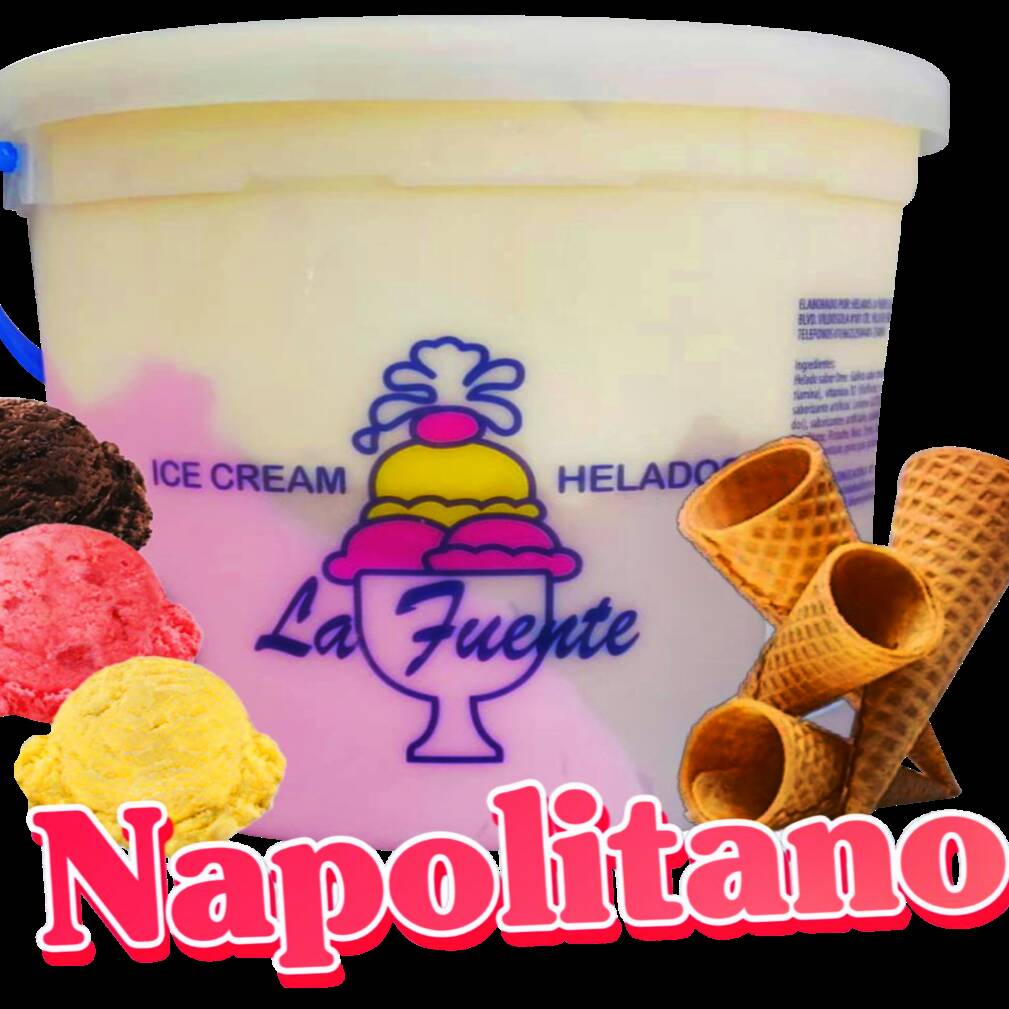Helado Napolitano Cubeta 4.28L