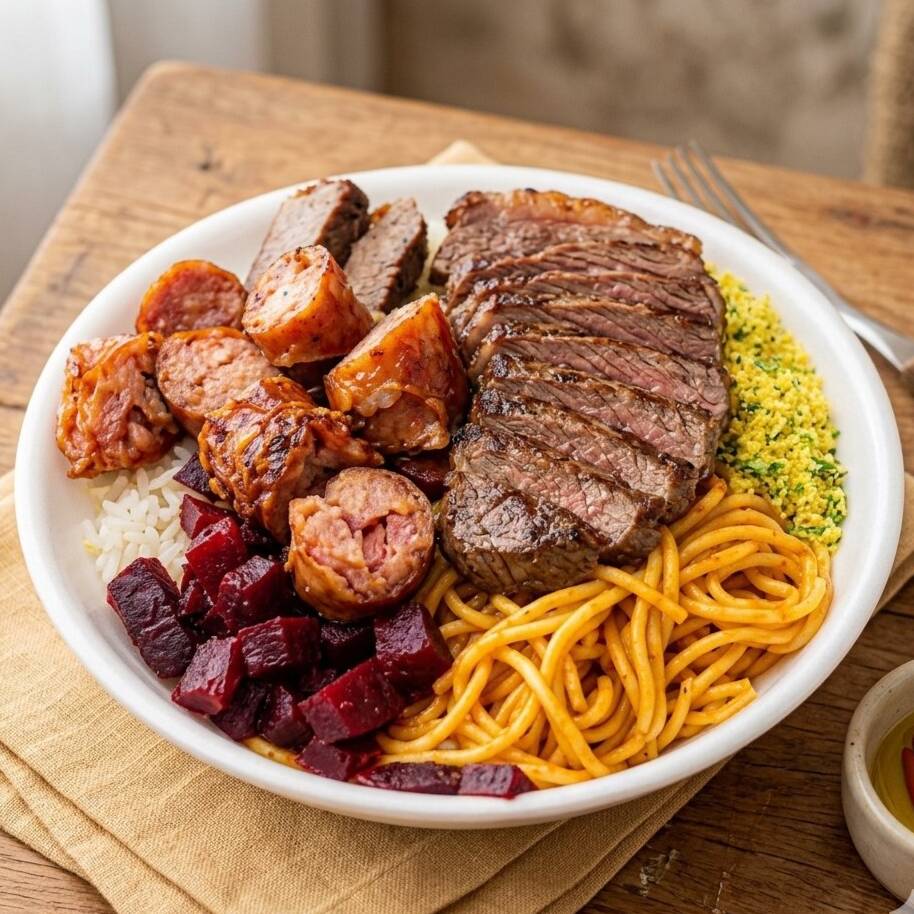 Deliciosa comida caseira, todos insumos frescos e preparados na hora , acompanha ARROZ BRANCO SOLTINHO, FEIJÃO DE CALDO CREMOSO , MACARRÃO ESPAGUETE BEM TEMPERADO, LEGUMES OU SALADA E AS CARNES .