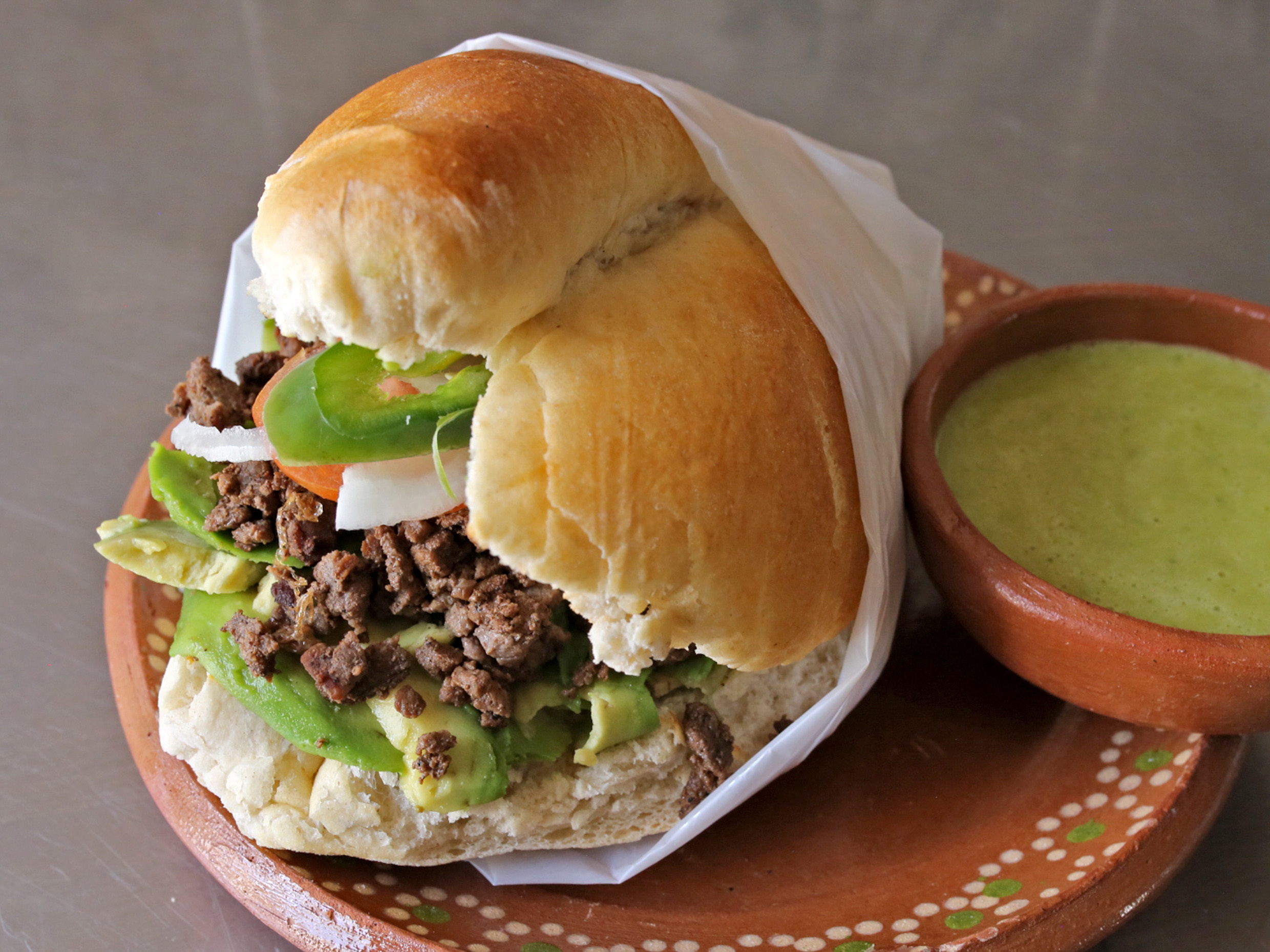 Lonche de Bistec