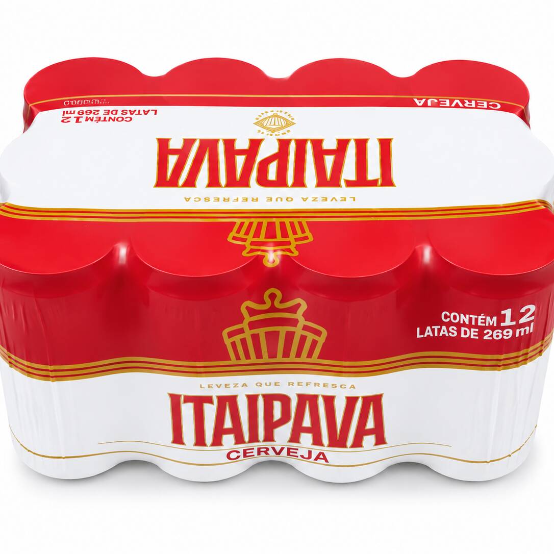 Fardo com 12 latas de Cerveja Itaipava 269 ml. Cerveja leve, refrescante e ideal para compartilhar. Produto entregue gelado.