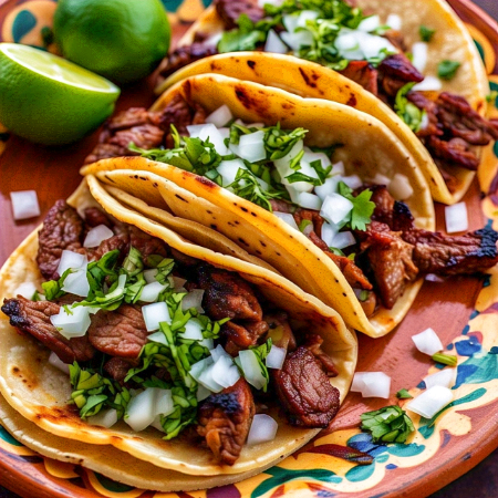 Taco de Carne Arrachera TORTILLA GRANDE