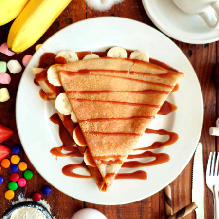 Crepa con Cajeta y Plátano