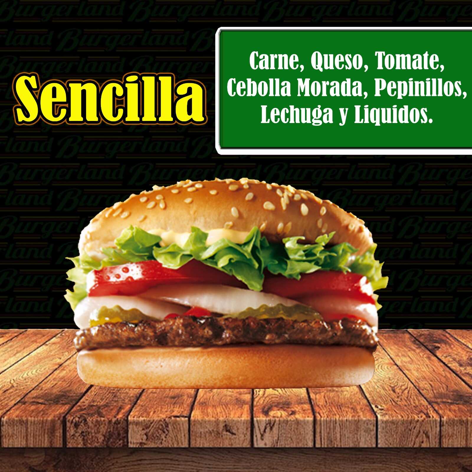 Hamburguesa Sencilla
