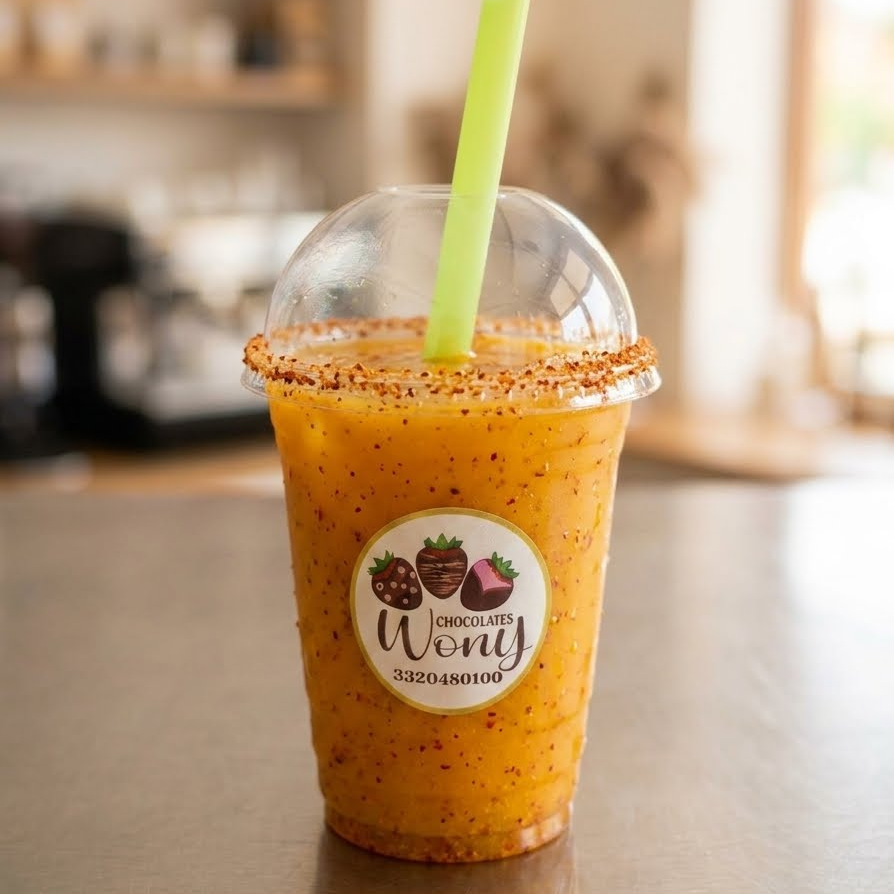 Bebida italiana de Mango enchilado