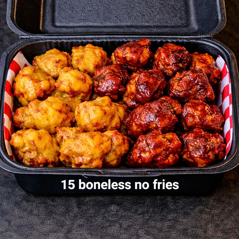 10 BONELESS SIN PAPAS
