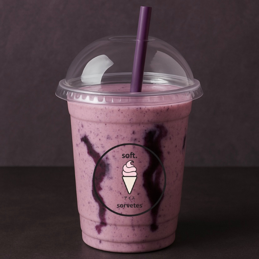 Conheça nosso novo Soft.Shake Bella Amarena ! Um milk-shake sofisticado e irresistível, feito com nosso cremoso sorvete de baunilha batido com leite integral e uma mescla especial de cereja amarena, que traz um sabor intenso, levemente ácido e marcante. O resultado é uma combinação elegante e refrescante, com textura aveludada e visual encantador. Imagem meramente ilustrativa.