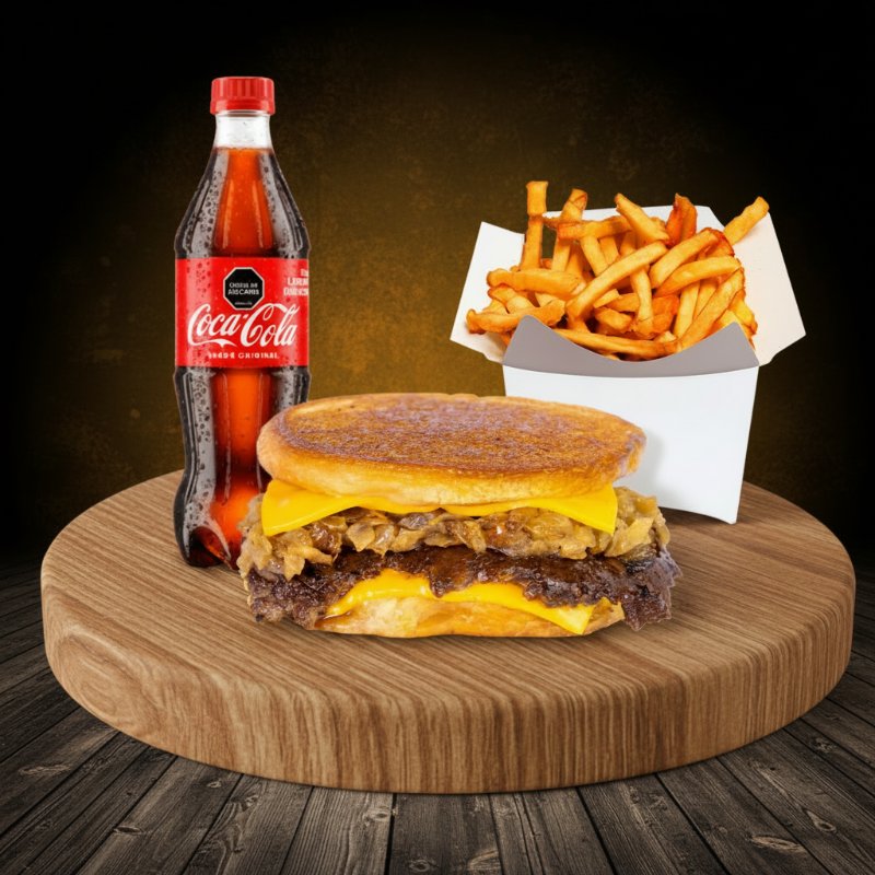 Smash Griled Onion Burger Combo