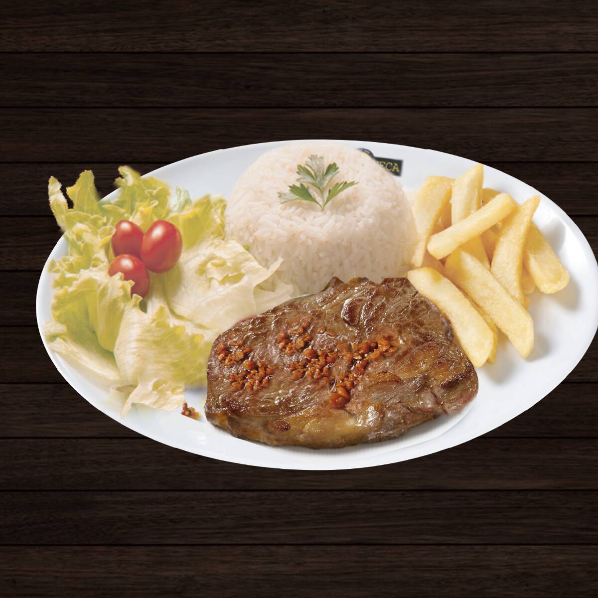 Arroz, Fritas e Salada