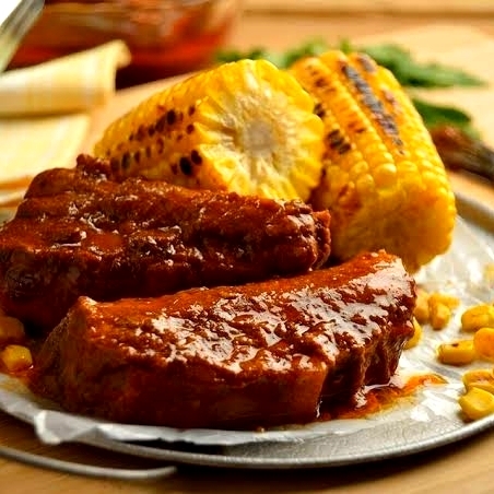 Costilla Cargada con Elote