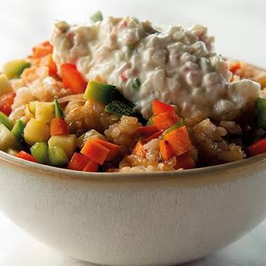 Yakimeshi con Aderezo Tampico (Grande). 450 Grs.