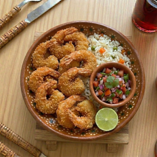 Camarones con Arroz