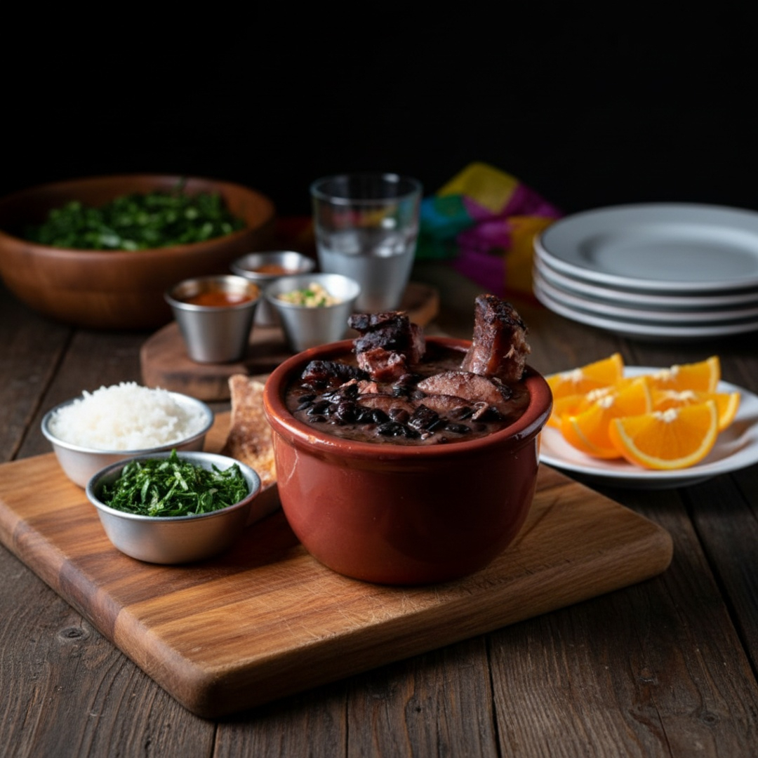 Feijão Preto I Carne Seca | Calabresa | Arroz Branco | Couve | Torresmo I Enviamos Tudo Separado.