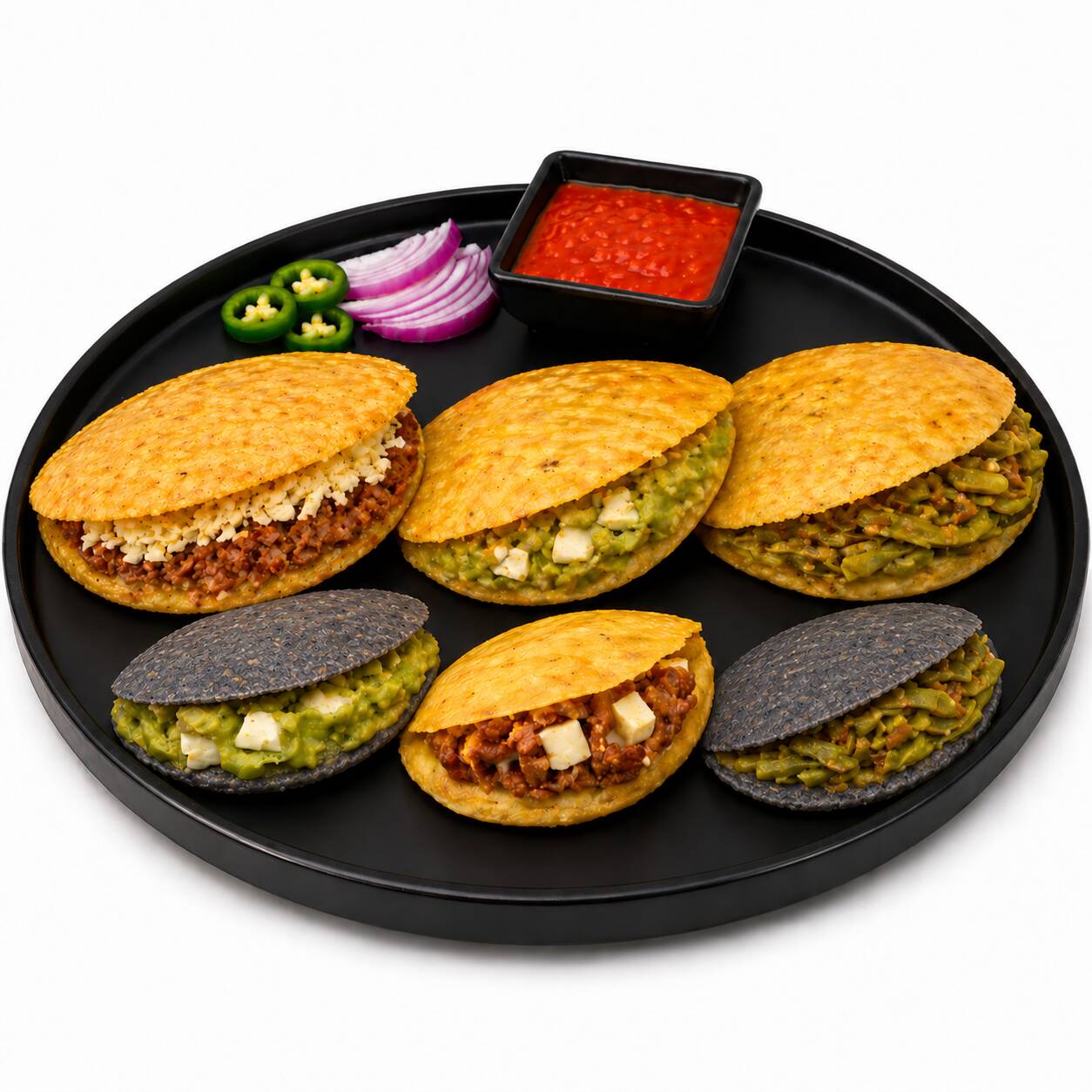 Gordita de Maíz Quebrado y Guiso