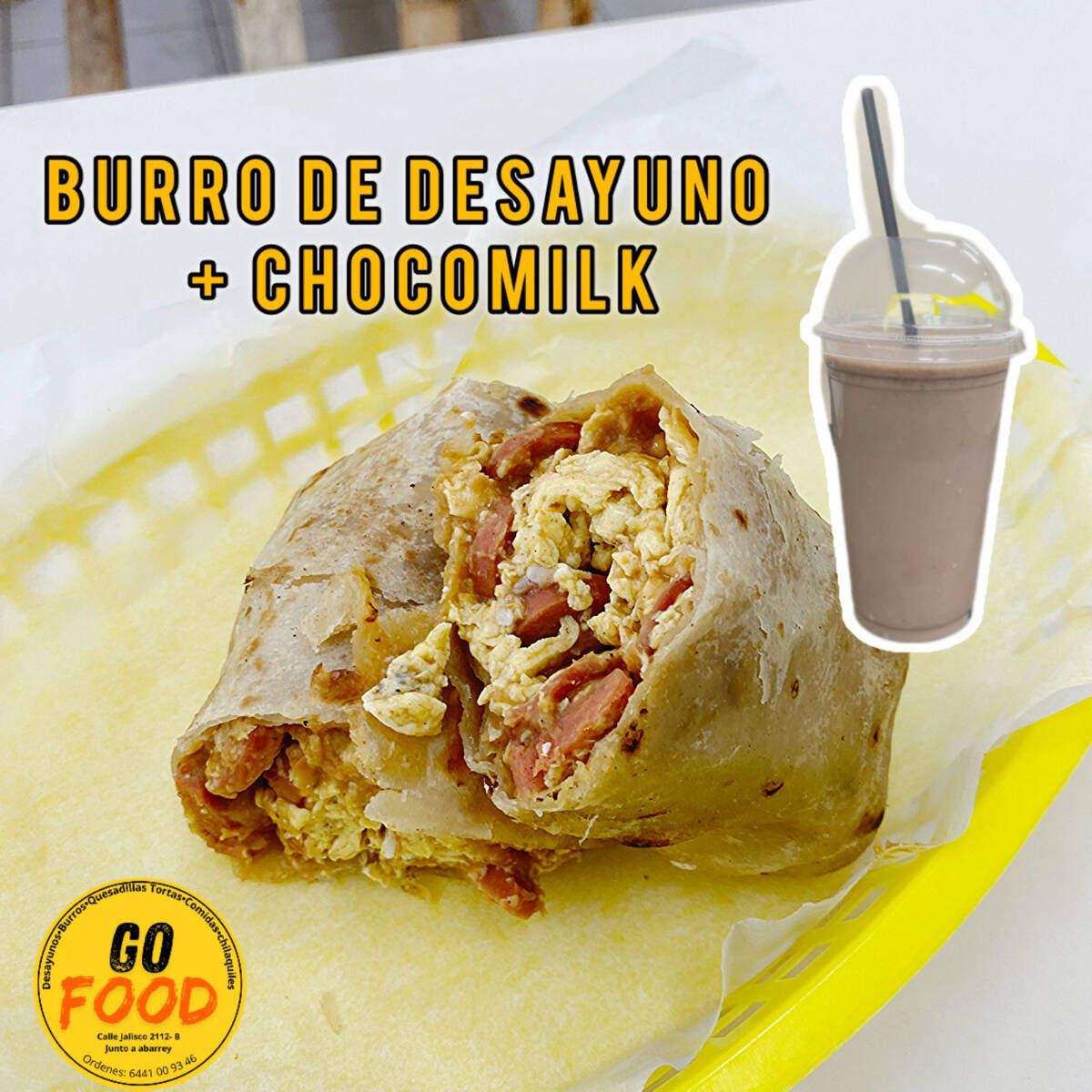Burro de Desayuno + Chocomilk