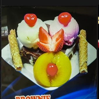 Brownie con Helado