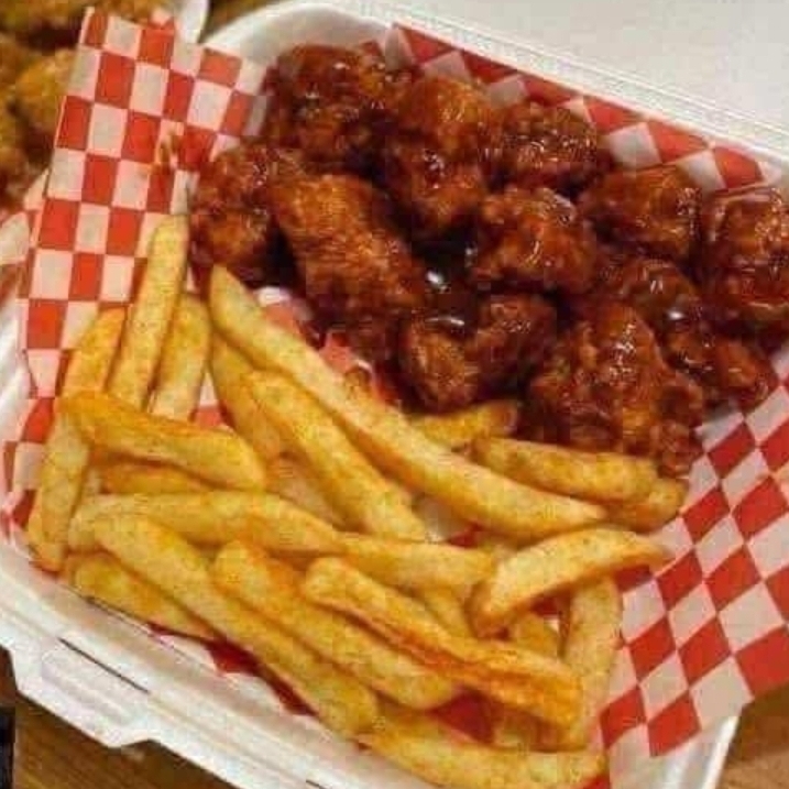 400 Gramos + Papas Fritas