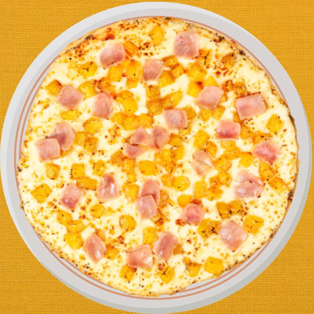 Pizza 4 Porciones Hawaiana