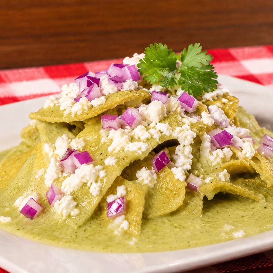Chilaquiles Verdes Cremosos