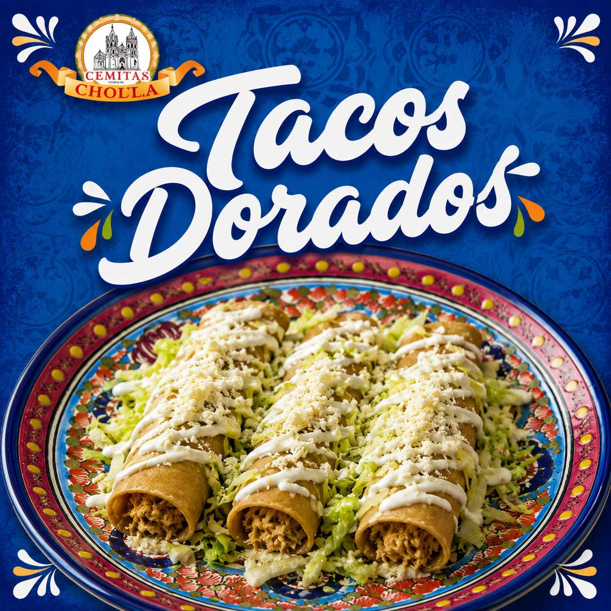 Tacos dorados 3 uds