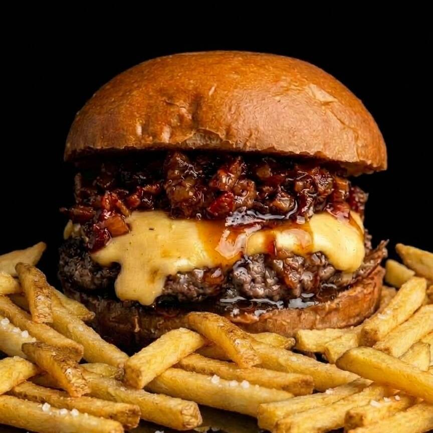 Combo Honey Bacon + Papas a la Francesa.