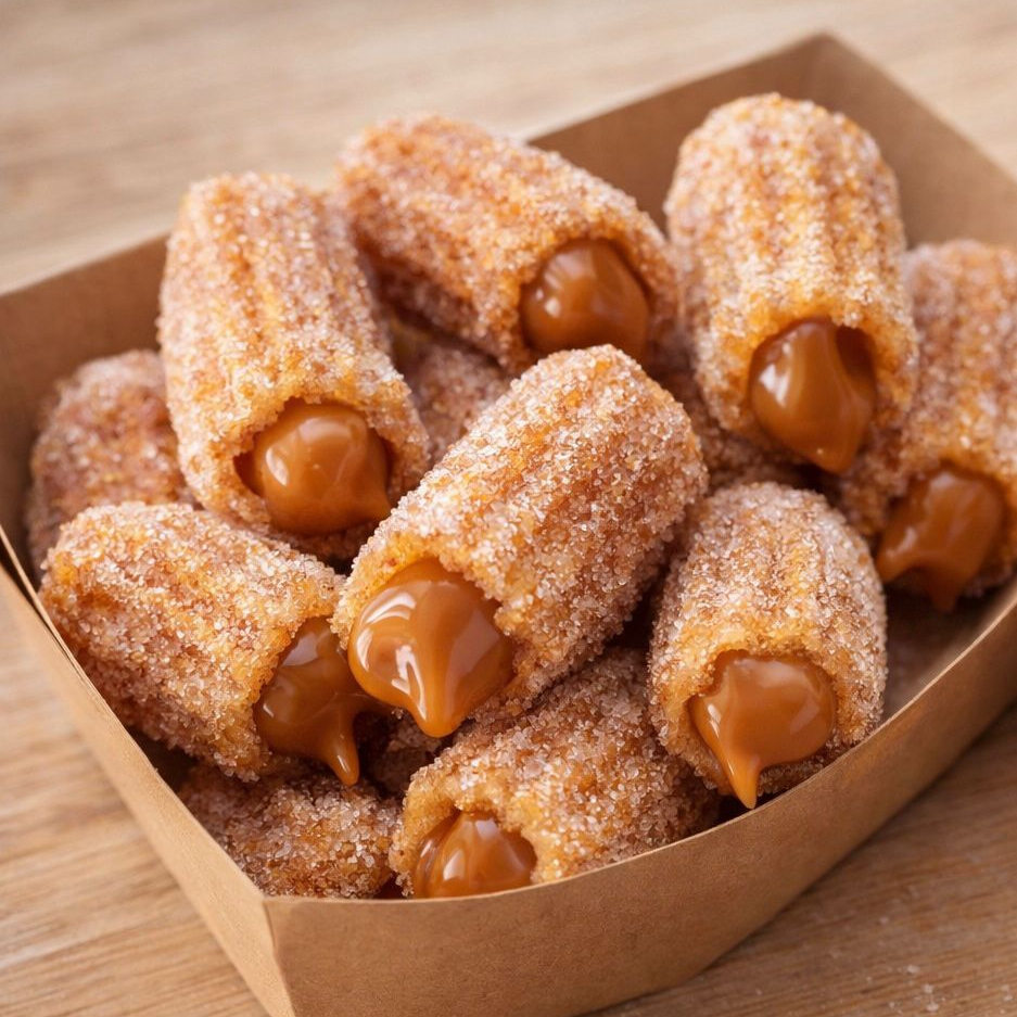 50 mini churros doce de leite uma explosão de recheio