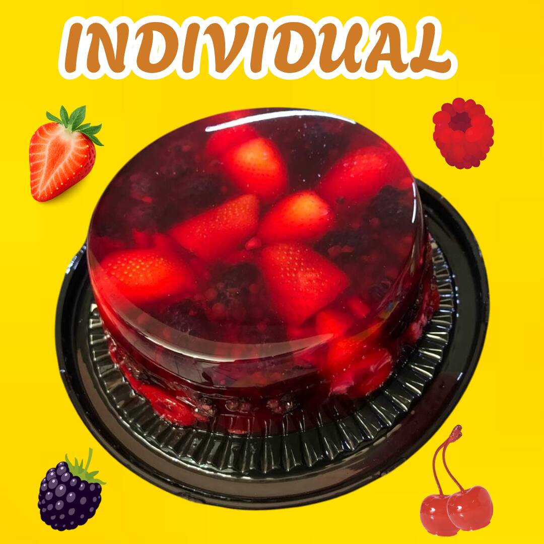 Gelatina Individual de Frutos Rojos 🍓🫐🍒