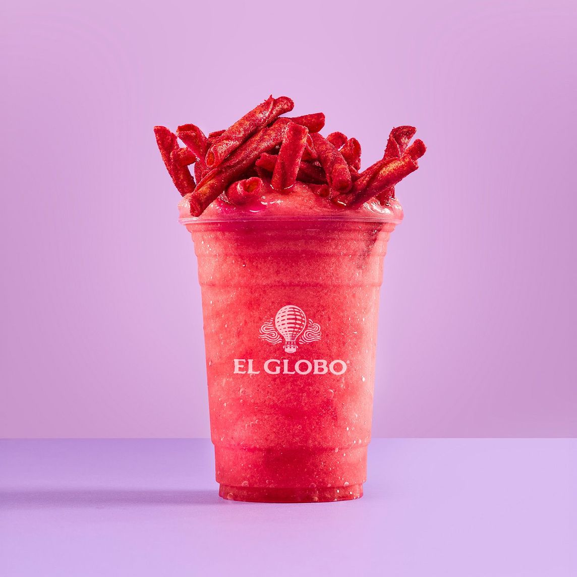 Frappé sandía con mini Takis Fuego