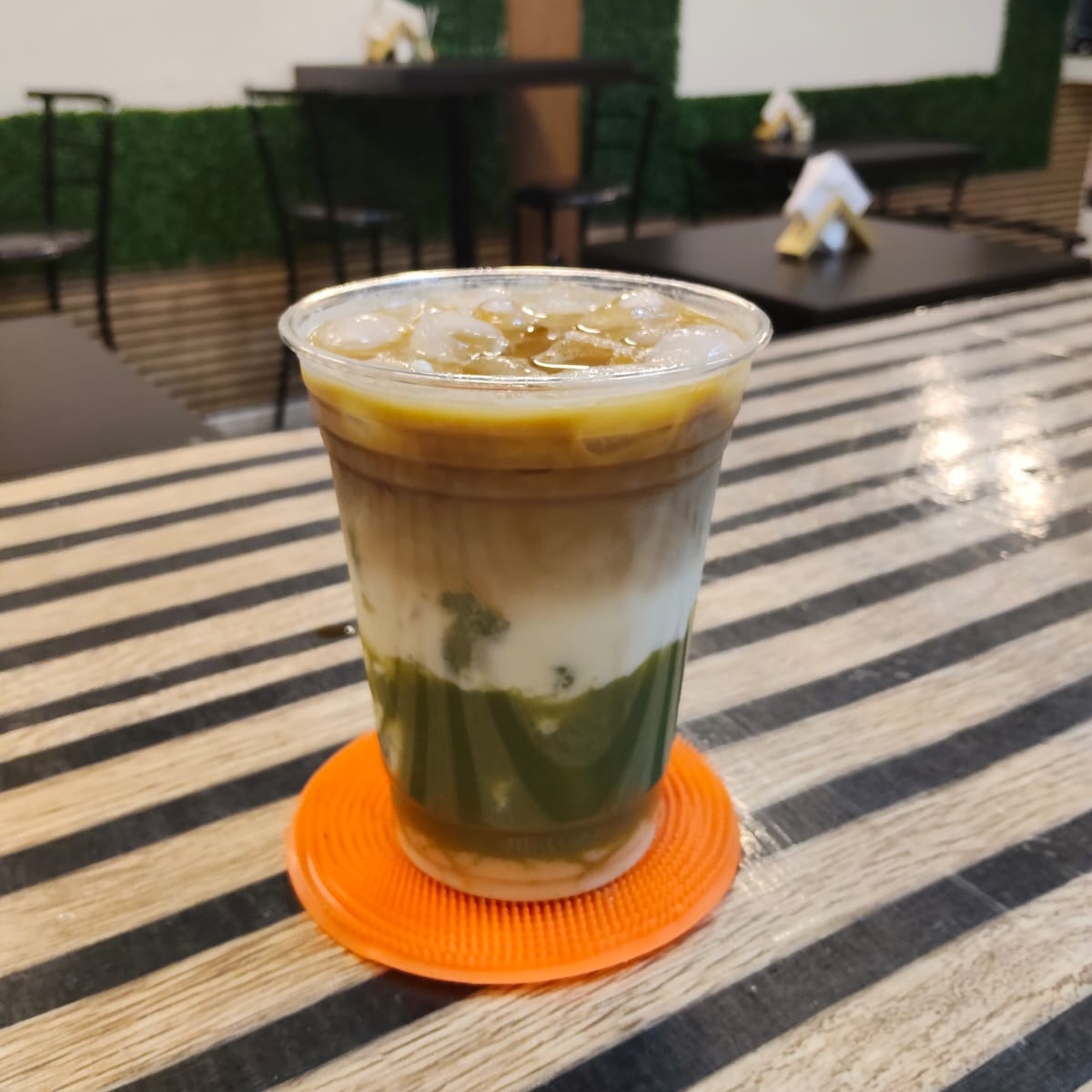 Matcha Coffee Latte