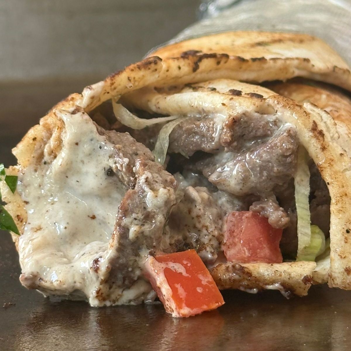 Shawarma Árabe de res (Taco árabe JUMBO)