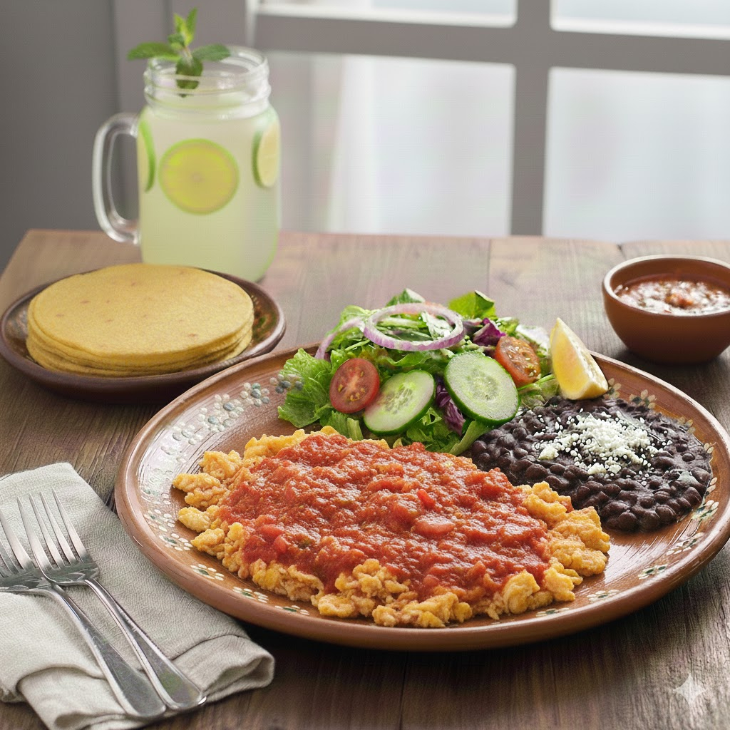 Huevos en Salsa Roja