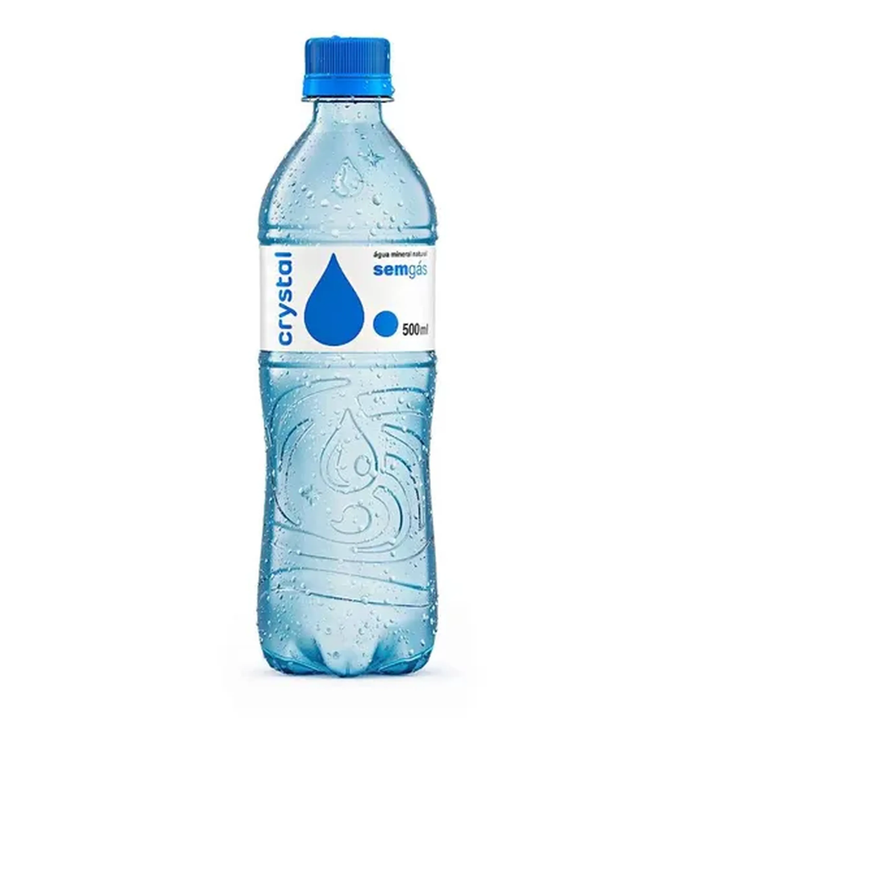 Água mineral sem gás, bem gelada.