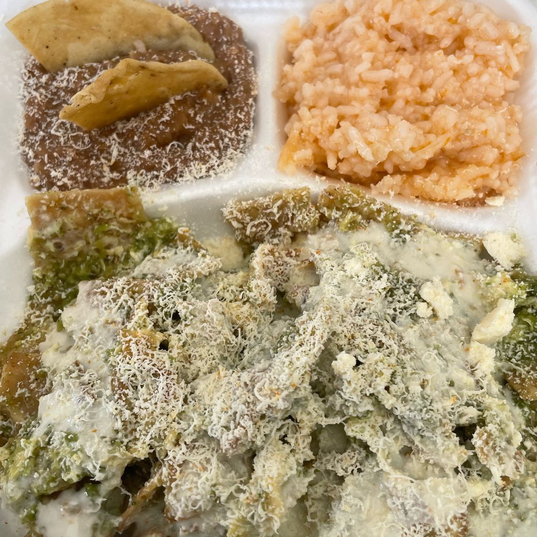 Chilaquiles en salsa verde