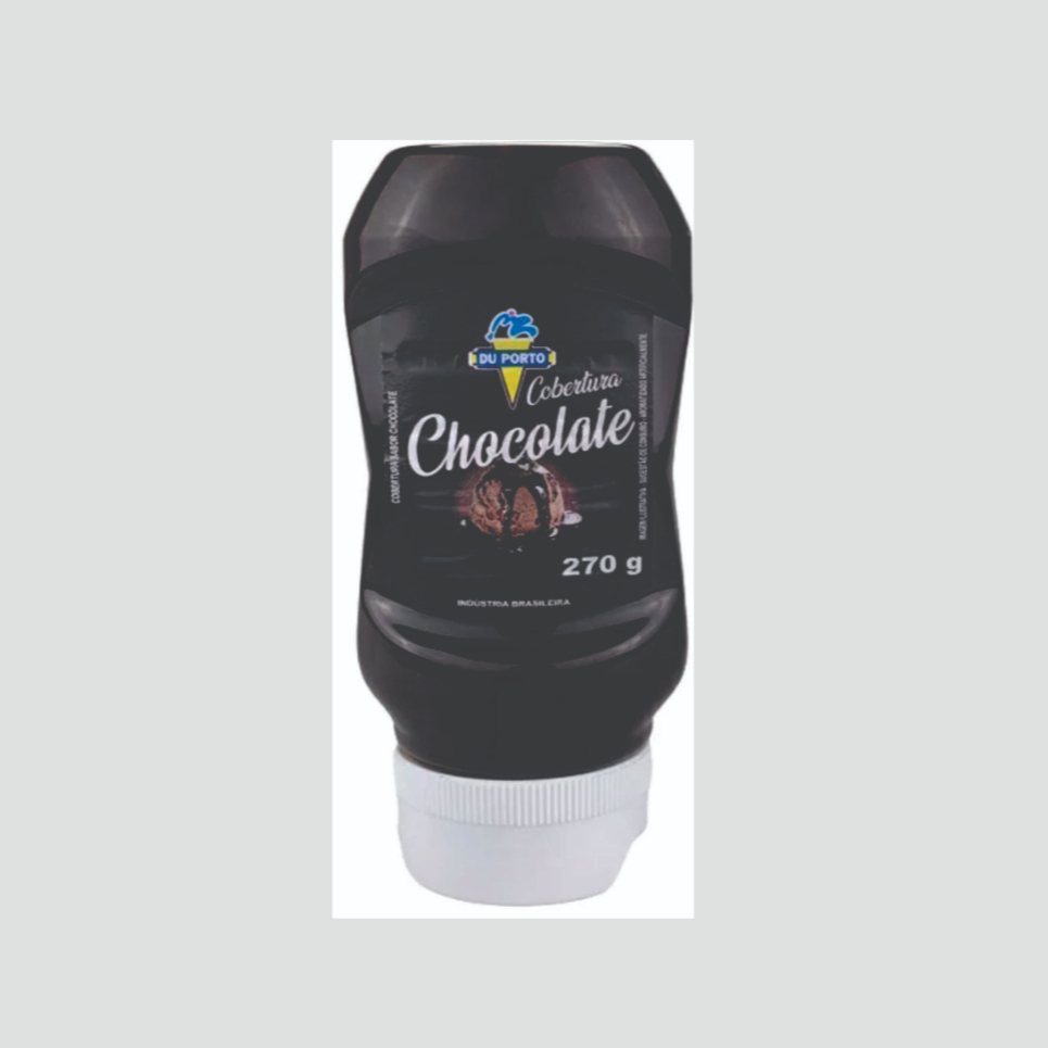 Cobertura Sabor chocolate. Peso 270g.