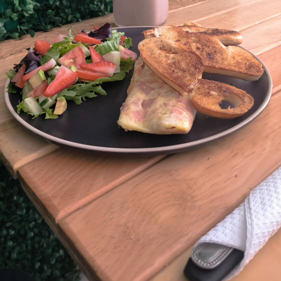 Omelette con Licuado