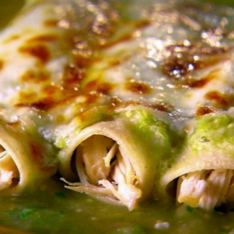 Enchiladas Verdes Gratinadas