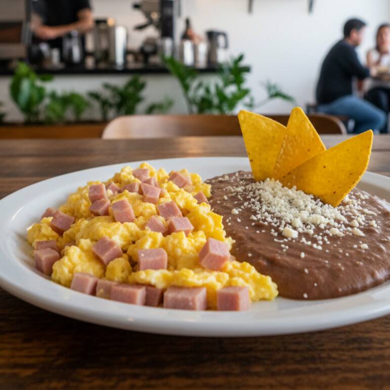 Revueltos con Jamón Pechuga de Pavo