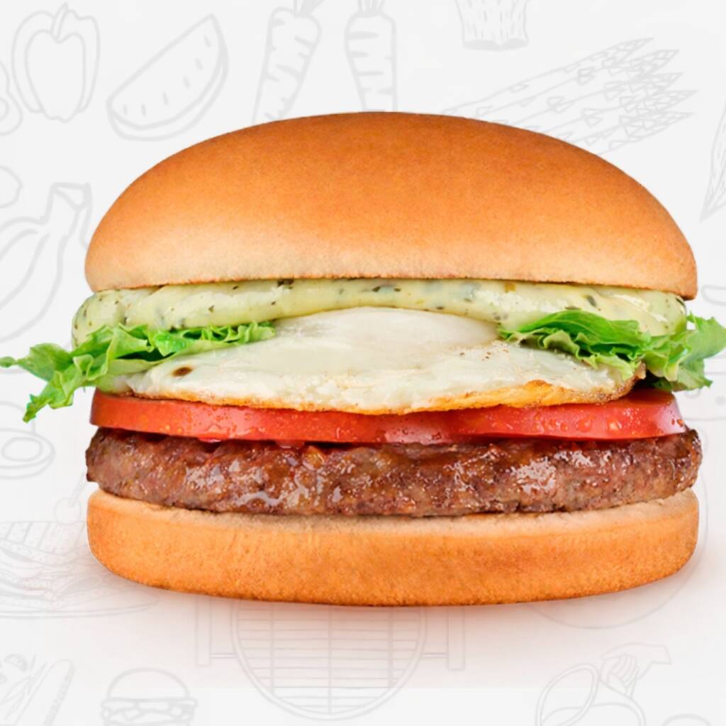 Pão ovos cebola tomate hambúrguer molho especial da casa e requeijão cremoso