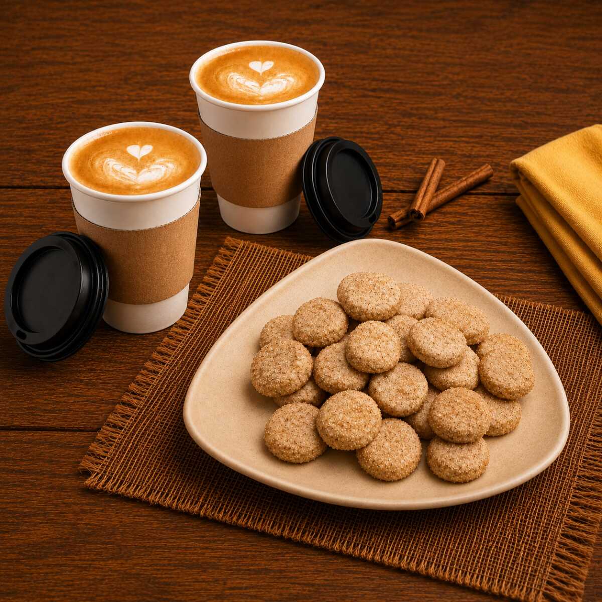 2 Capuchinos Moka Calientes + 250g Canelitas