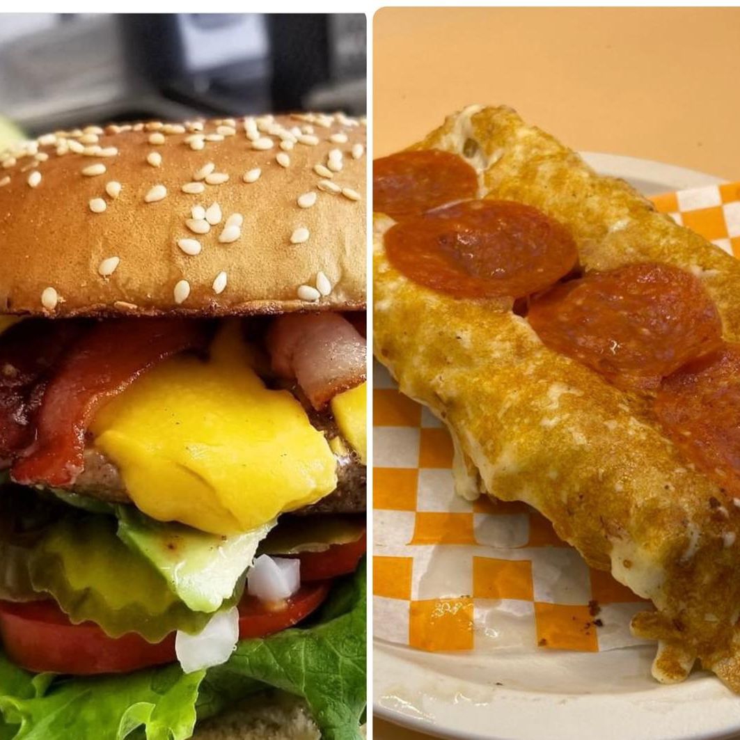 Combo Hamburguesa de Tocino más Hot Dog Pizza