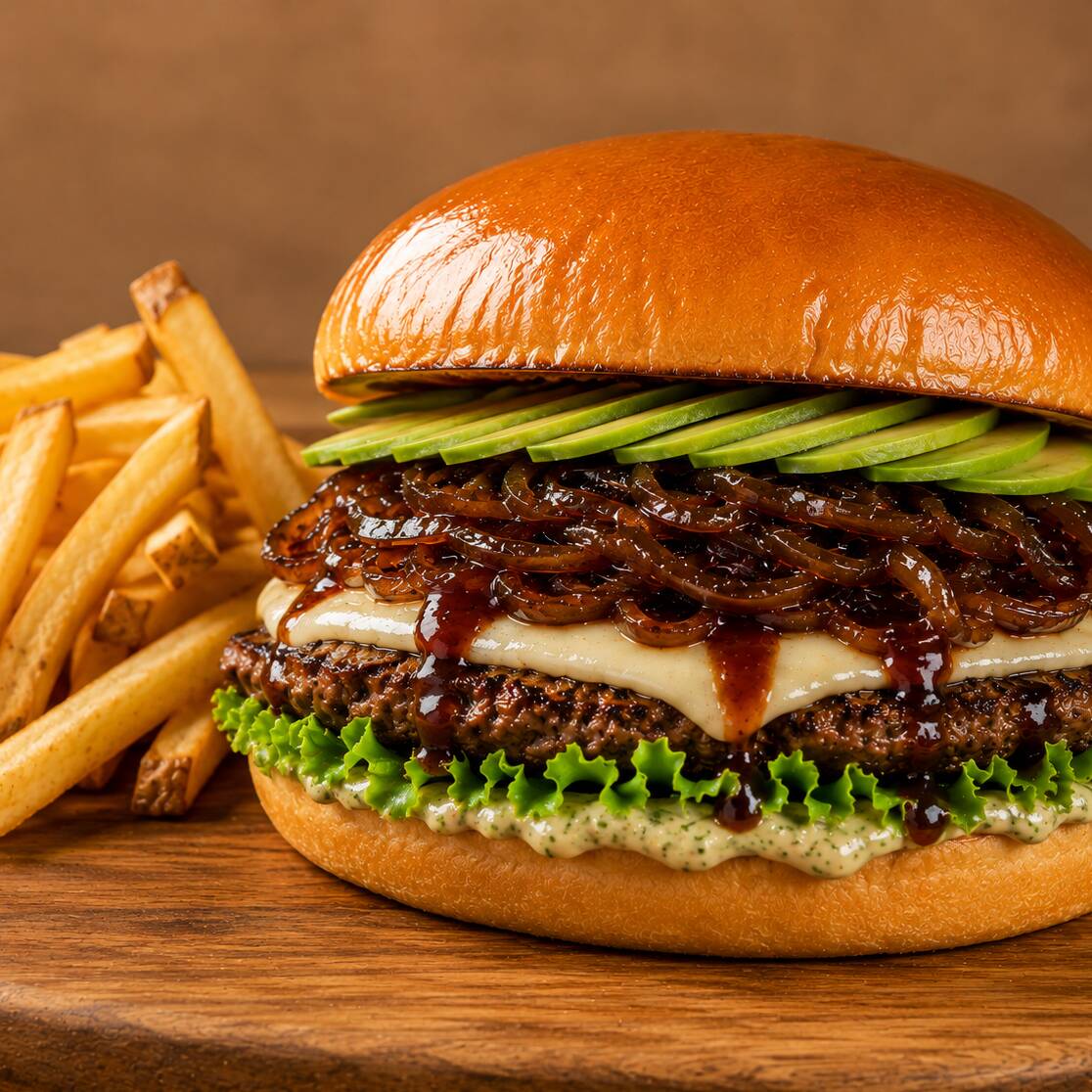 Combo Hamburguesa con Papas Cielos! Doble Gouda