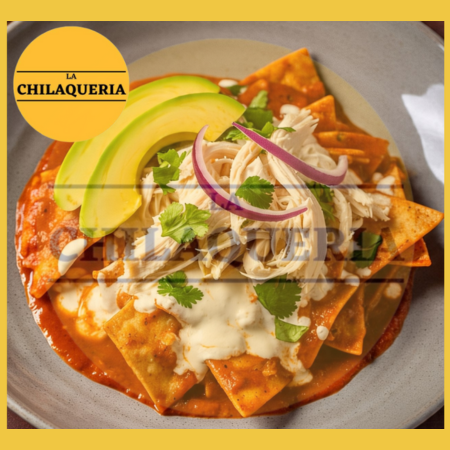 Chilaquiles Rojos Con Pollo