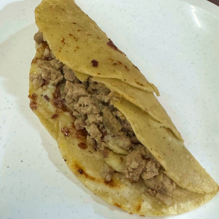 Quesadilla de Maíz con Bistec