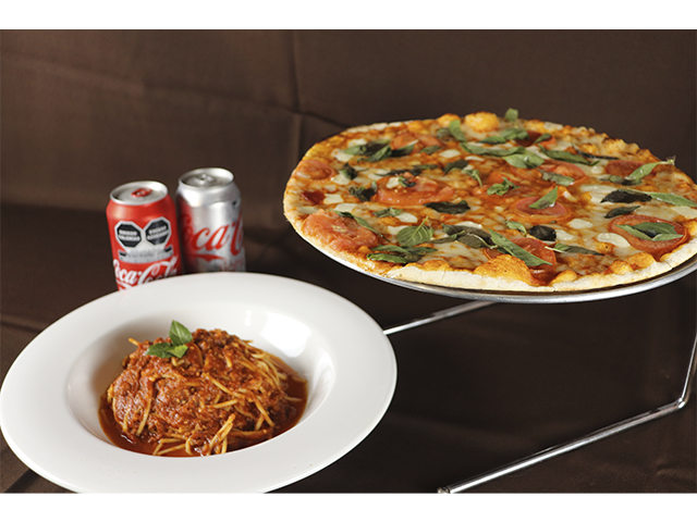 Combo Pizza y Pasta + 2 Refrescos
