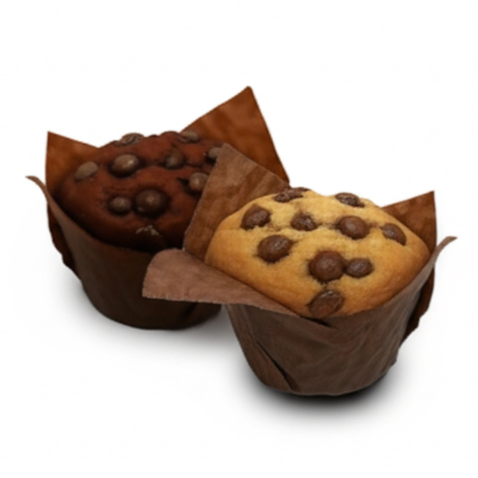 Uma obra prima de sabor baunilha ou chocolate com gotas.