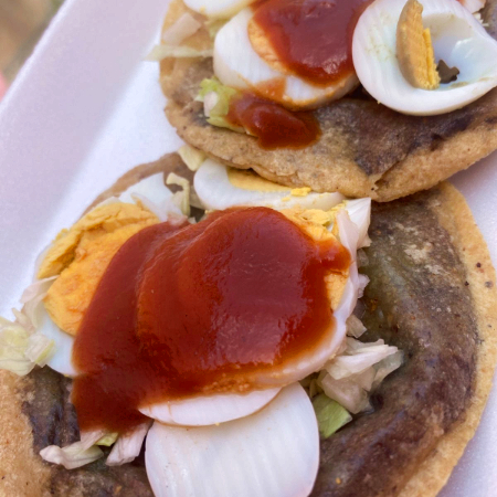 Panucho de Huevo Duro