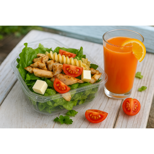 Ensalada Italiana con Jugo a Elegir