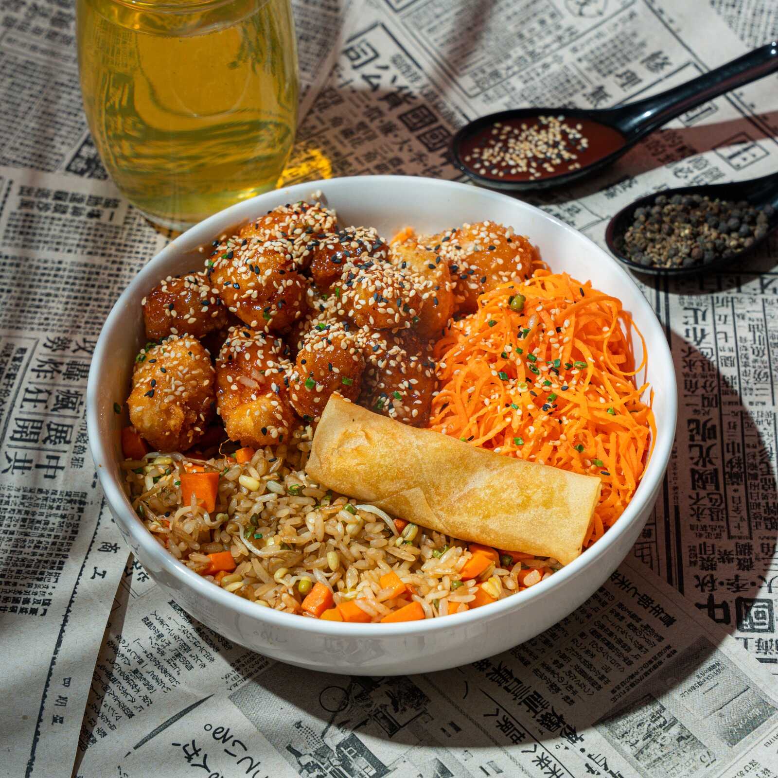 Combo Bowl Tilapia Agridulce y Arroz